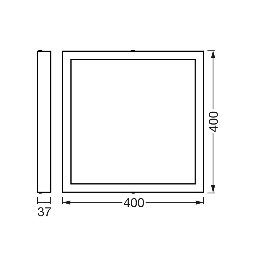 Osram - LED prigušivo stropno svjetlo SMART+ downlight LED/22W/230V 40x40 cm 3000-6500K Wi-Fi