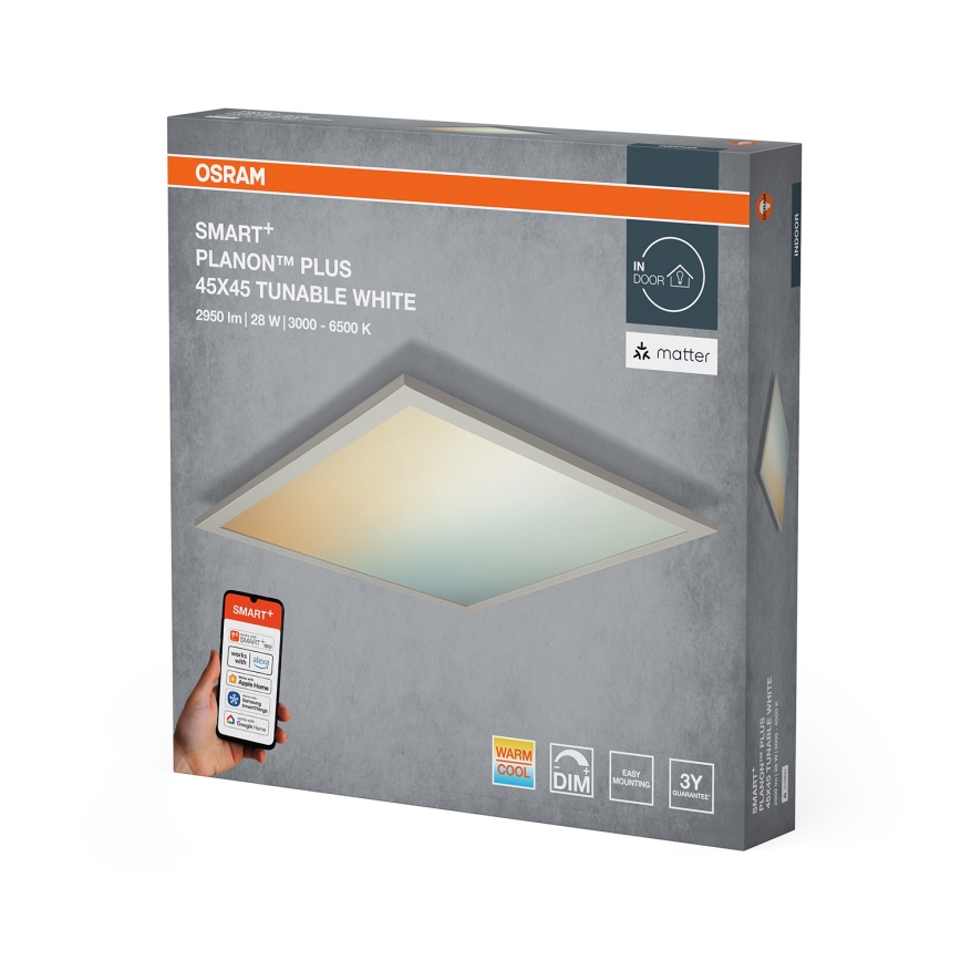 Osram - Stropno LED svjetlo s prigušivanjem SMART+ PLANON LED/28W/230V 45x45 cm 3000-6500K Wi-Fi