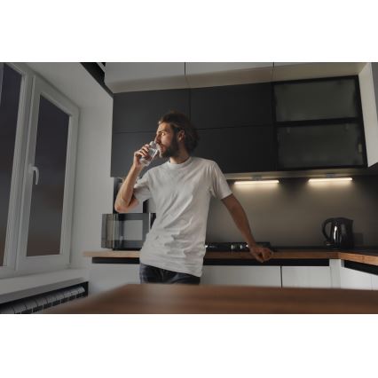 Osram - LED prigušivo svjetlo za ispod ormarića s senzorom pokreta i sumraka LINEAR LED/5W/3,7V 2200 mAh 3000K 35 cm bijela