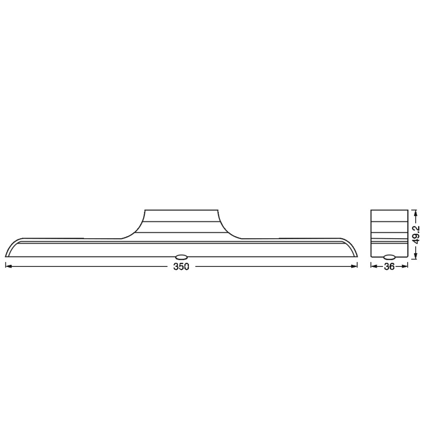 Osram - LED prigušivo svjetlo za ispod ormarića s senzorom pokreta i sumraka LINEAR LED/5W/3,7V 2200 mAh 3000K 35 cm bijela