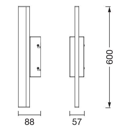 Osram - LED svjetlo za kupaonsko ogledalo s dodirnim upravljanjem i prigušivanjem ORBIS MIRROR LED/10W/230V 60 cm 3000/4000K IP44 bež