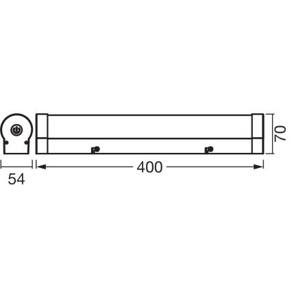 Osram - LED osvjetljenje za kupaonsko ogledalo s mogućnošću prigušivanja ORBIS TUBE LED/9W/230V 3000/4000K 40 cm IP44 smeđa