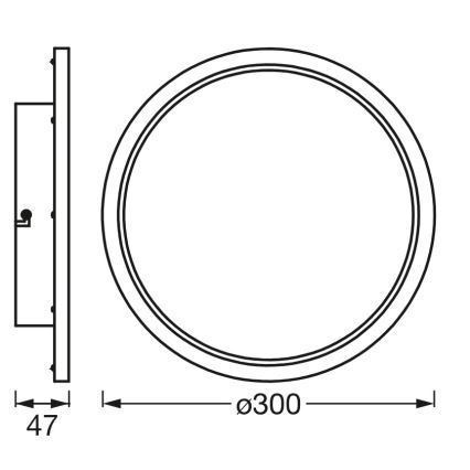 Osram - Prigušivo LED kupaonsko stropno svjetlo SMART+ DISC LED/18W/230V 3000-6500K IP44 Wi-Fi