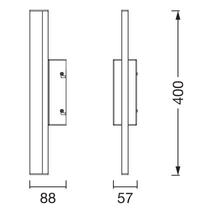Osram - LED prigušivo kupaonsko osvjetljenje za ogledalo s dodirnim upravljanjem ORBIS MIRROR LED/6,8W/230V 40 cm 3000/4000K IP44 bež