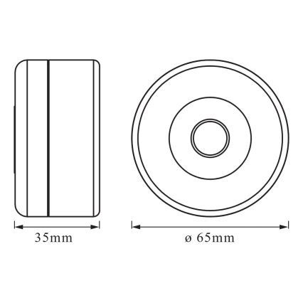 Osram - LED orijentacijsko svjetlo s mogućnošću prigušivanja DOT-IT LED/0,45W/5V 500 mAh bijela