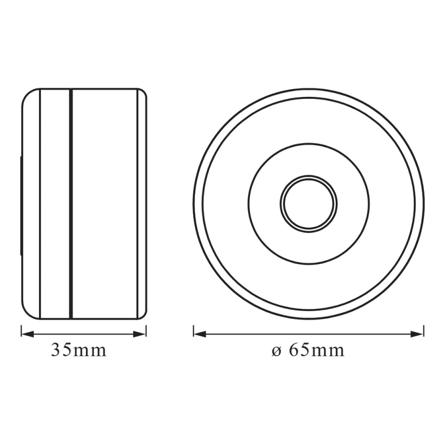 Osram - LED orijentacijsko svjetlo s mogućnošću prigušivanja DOT-IT LED/0,45W/5V 500 mAh bijela
