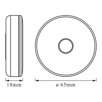 Osram - prigušivo LED orijentacijsko svjetlo DOT-IT LED/0,45W/5V 500 mAh bijela