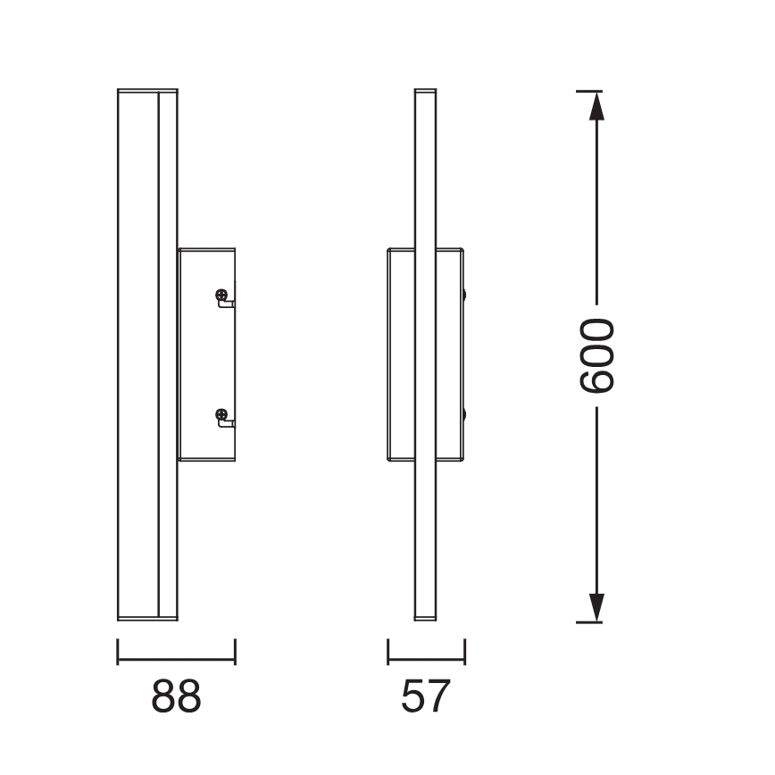 Osram - LED prigušivo osvjetljenje za kupaonsko ogledalo ORBIS MIRROR LED/10W/230V 3000/4000K 60 cm IP44 bijela
