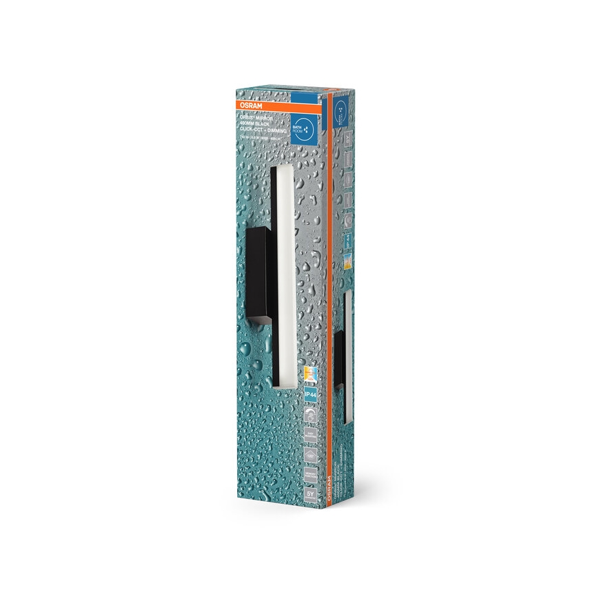 Osram - prigušivo LED osvjetljenje za ogledalo ORBIS MIRROR LED/6,8W/230V 40 cm 3000/4000K IP44 crna