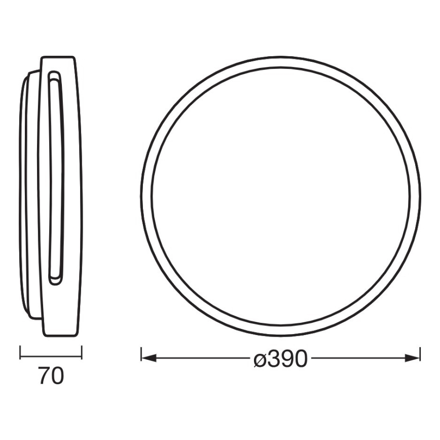 Osram - LED stropna svjetiljka s mogućnošću prigušivanja ORBIS WOODBURRY LED/24W/230V Ø 39 cm bež
