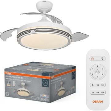 Osram - LED prigušivo stropno svjetlo s ventilatorom LEVECHE LED/36W/230V 3000/4000/6500K + daljinski upravljač