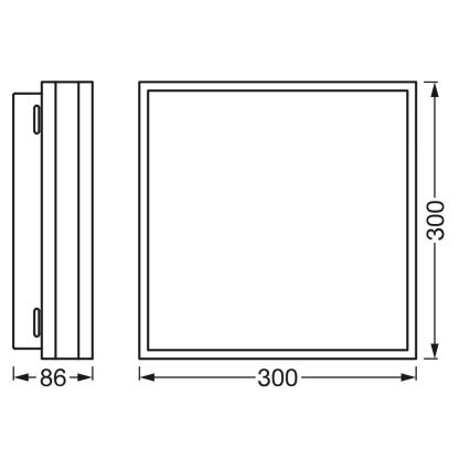 Osram - LED zatemnjiva stropna svjetiljka SMART+ MAGNET LED/24W/230V 30x30 cm 3000-6500K Wi-Fi