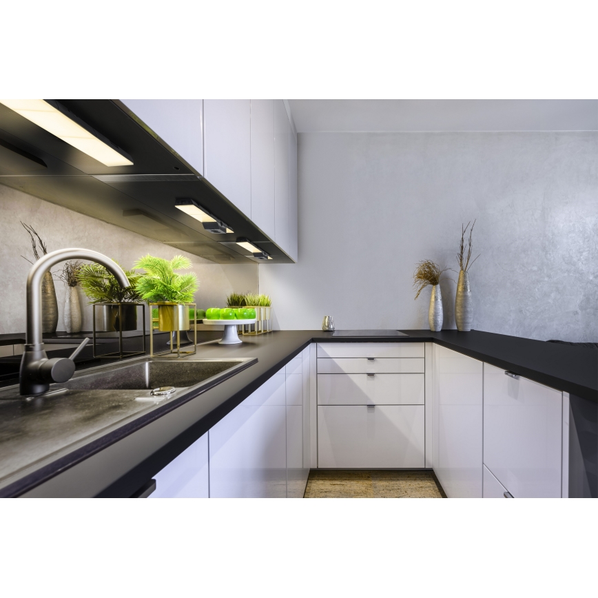 Osram - LED prigušivo svjetlo za ispod ormarića s utičnicama UNDERCABINET LED/10W/230V 3000K 54,8 cm crna