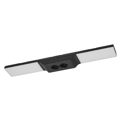 Osram - LED prigušivo svjetlo za ispod ormarića s utičnicama UNDERCABINET LED/10W/230V 3000K 54,8 cm crna