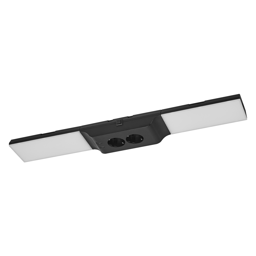 Osram - LED prigušivo svjetlo za ispod ormarića s utičnicama UNDERCABINET LED/10W/230V 3000K 54,8 cm crna