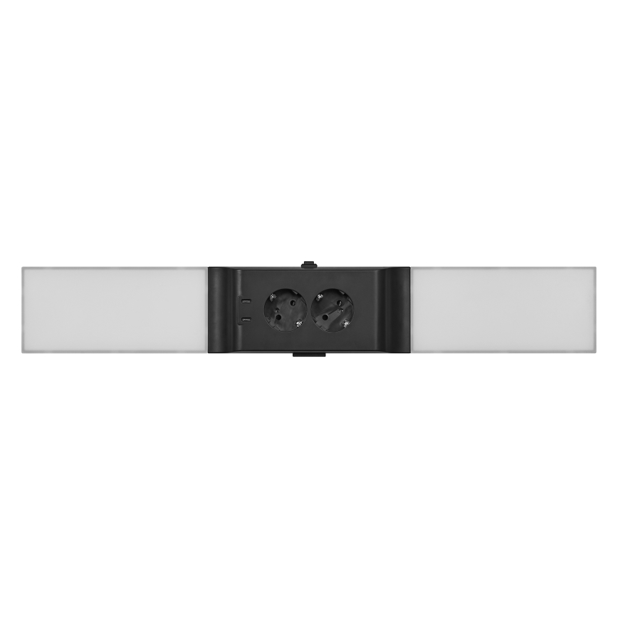 Osram - LED prigušivo svjetlo za ispod ormarića s utičnicama UNDERCABINET LED/10W/230V 3000K 54,8 cm crna