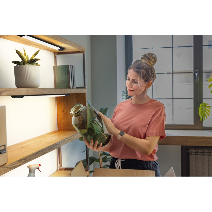 Osram - LED prigušivo svjetlo ispod ormarića s detektorom pokreta LINEAR EDGE LED/8W/230V 3000/4000/6500K 50 cm crno