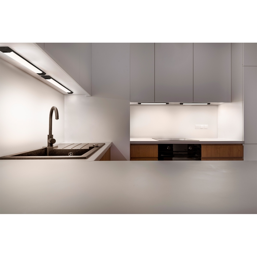 Osram - LED prigušivo svjetlo ispod ormarića s detektorom pokreta LINEAR EDGE LED/8W/230V 3000/4000/6500K 50 cm crno
