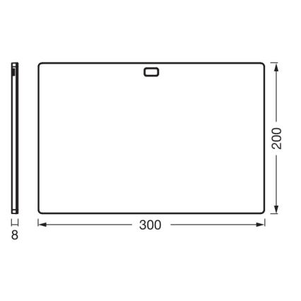 Osram - prigušivo LED osvjetljenje za ispod ormarića sa senzorom pokreta UNDERCABINET LED/7,5W/230V 3000/4000/6500K 20x30 cm crna