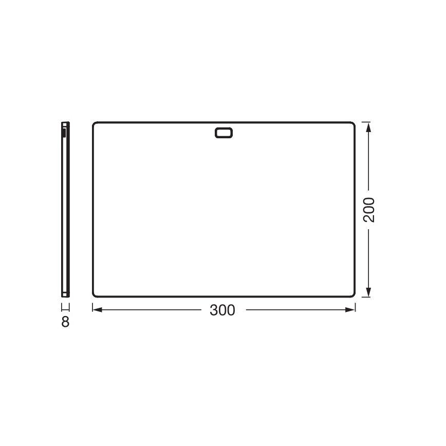Osram - prigušivo LED osvjetljenje za ispod ormarića sa senzorom pokreta UNDERCABINET LED/7,5W/230V 3000/4000/6500K 20x30 cm crna