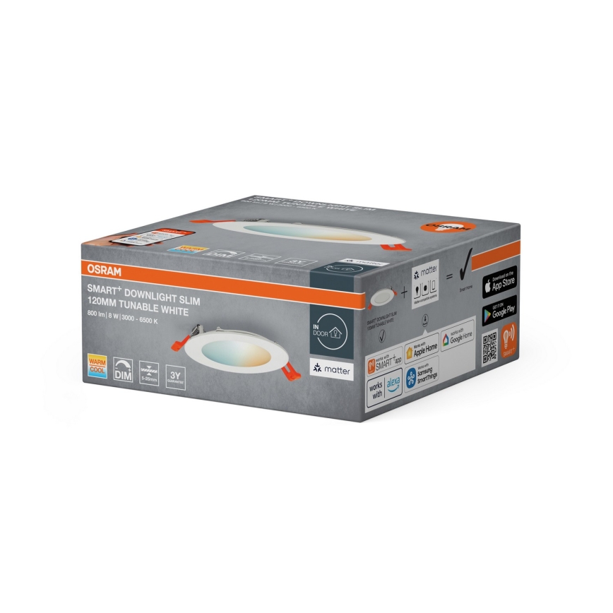 Osram - LED ugradna svjetiljka SMART+ DOWNLIGHT s mogućnošću prigušivanja LED/8W/230V 3000-6500K Wi-Fi