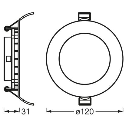 Osram - LED ugradna svjetiljka SMART+ DOWNLIGHT s mogućnošću prigušivanja LED/8W/230V 3000-6500K Wi-Fi