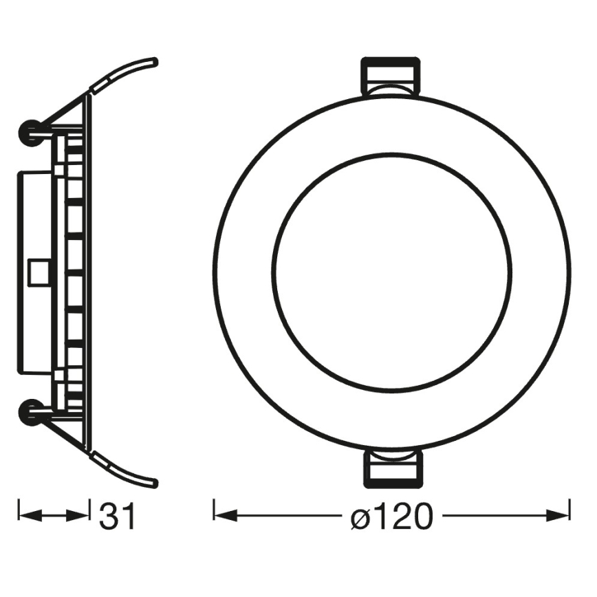 Osram - LED ugradna svjetiljka SMART+ DOWNLIGHT s mogućnošću prigušivanja LED/8W/230V 3000-6500K Wi-Fi