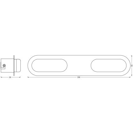 Osram - LED prigušivo zidno svjetlo za kupaonicu SMART+ DUPLO LED/15W/230V 3000-6500K IP44 Wi-Fi