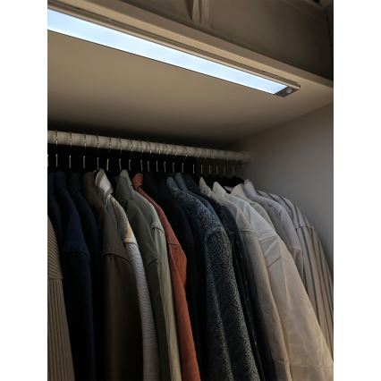 Osram - LED svjetlo za ispod kuhinjskih ormarića s senzorom pokreta i sumraka LINEAR LED/3,2W/3,7V 500 mAh 3000/4000/6500K 40 cm sivo