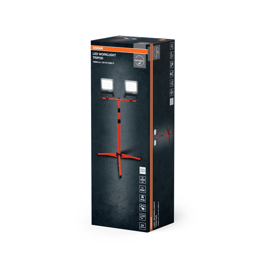 Osram - LED reflektor s držačem TRIPOD 2xLED/50W/230V IP65