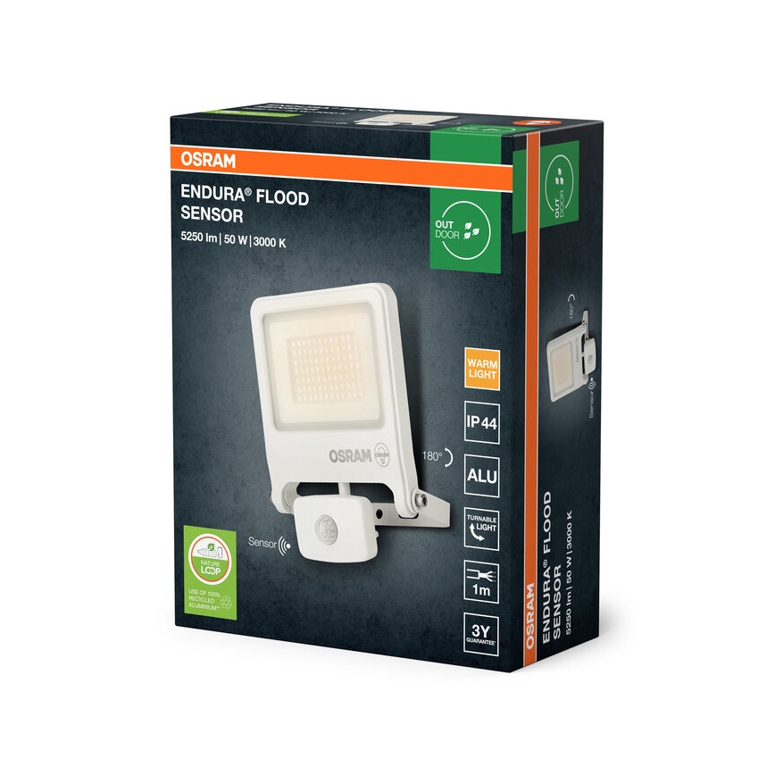 Osram - LED reflektor s senzorem ENDURA LED/50W/230V 3000K IP44