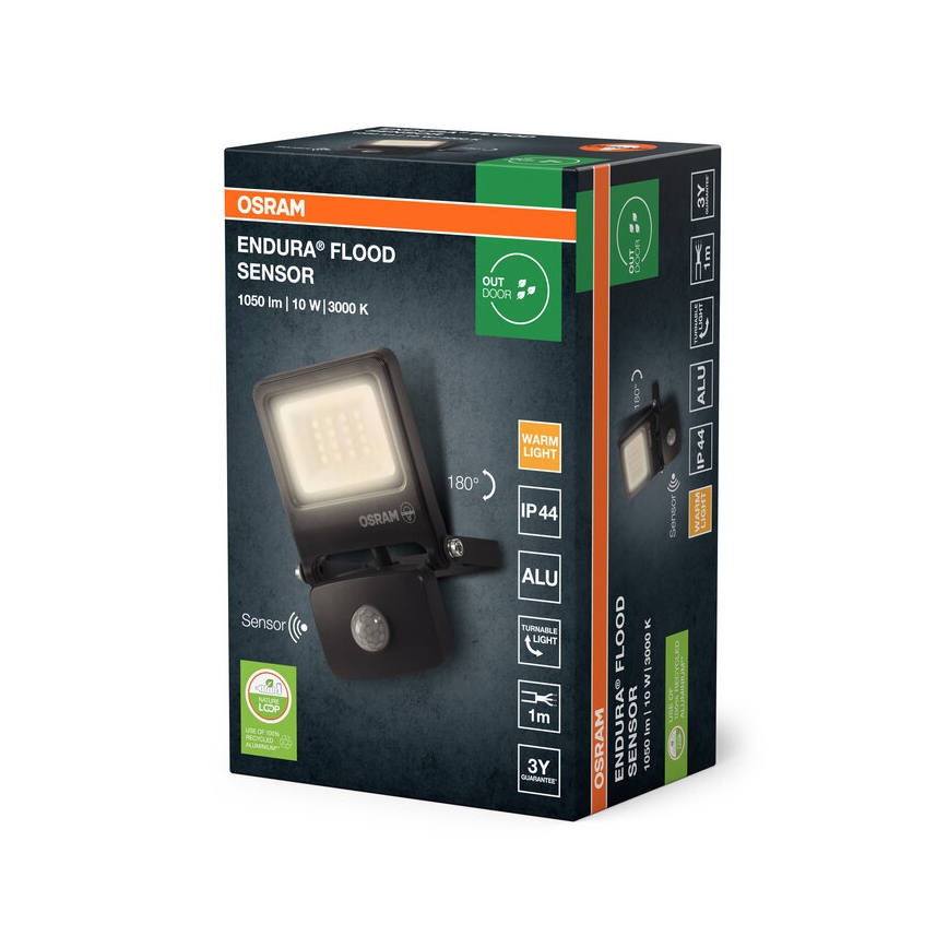Osram - LED reflektor s senzorom ENDURA LED/10W/230V 3000K IP44