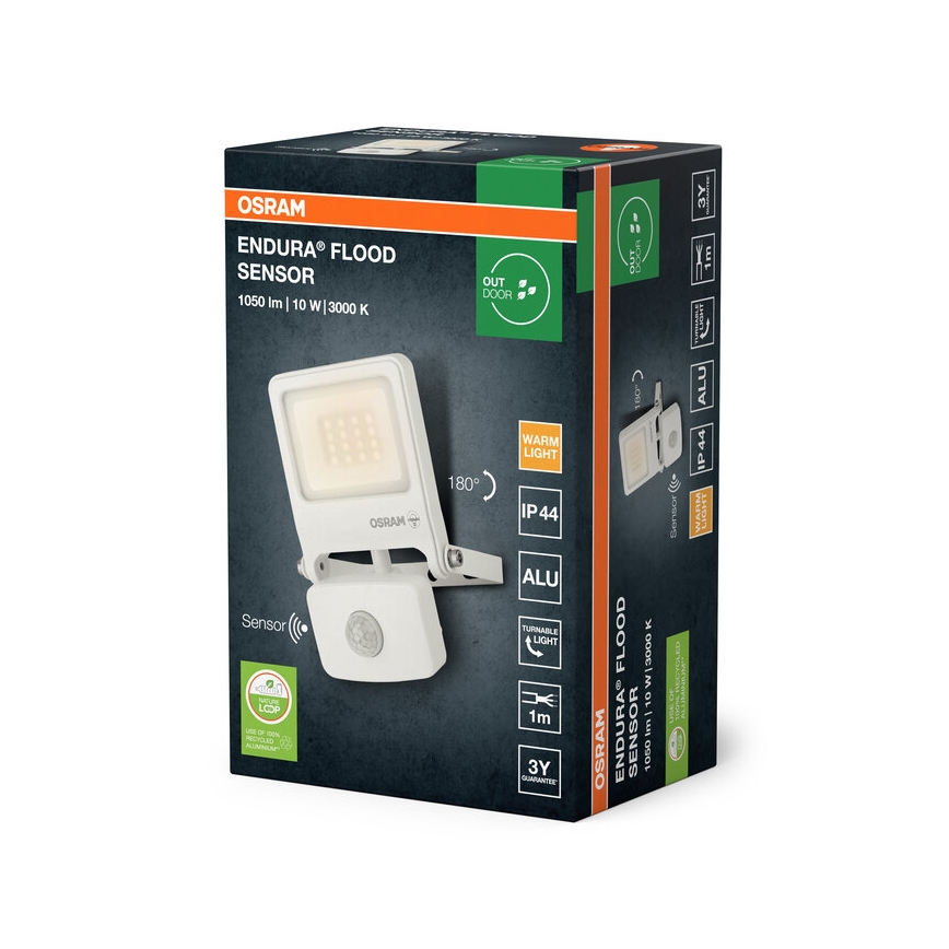 Osram - LED reflektor s senzorom ENDURA LED/10W/230V 3000K IP44
