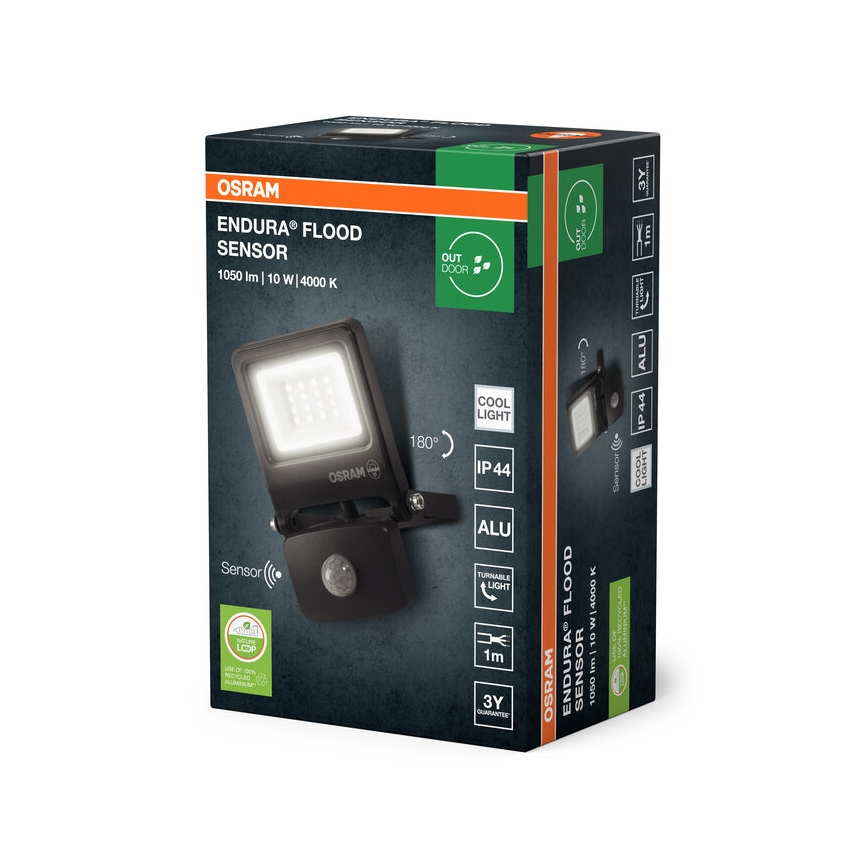 Osram - LED reflektor s senzorom ENDURA LED/10W/230V 4000K IP44