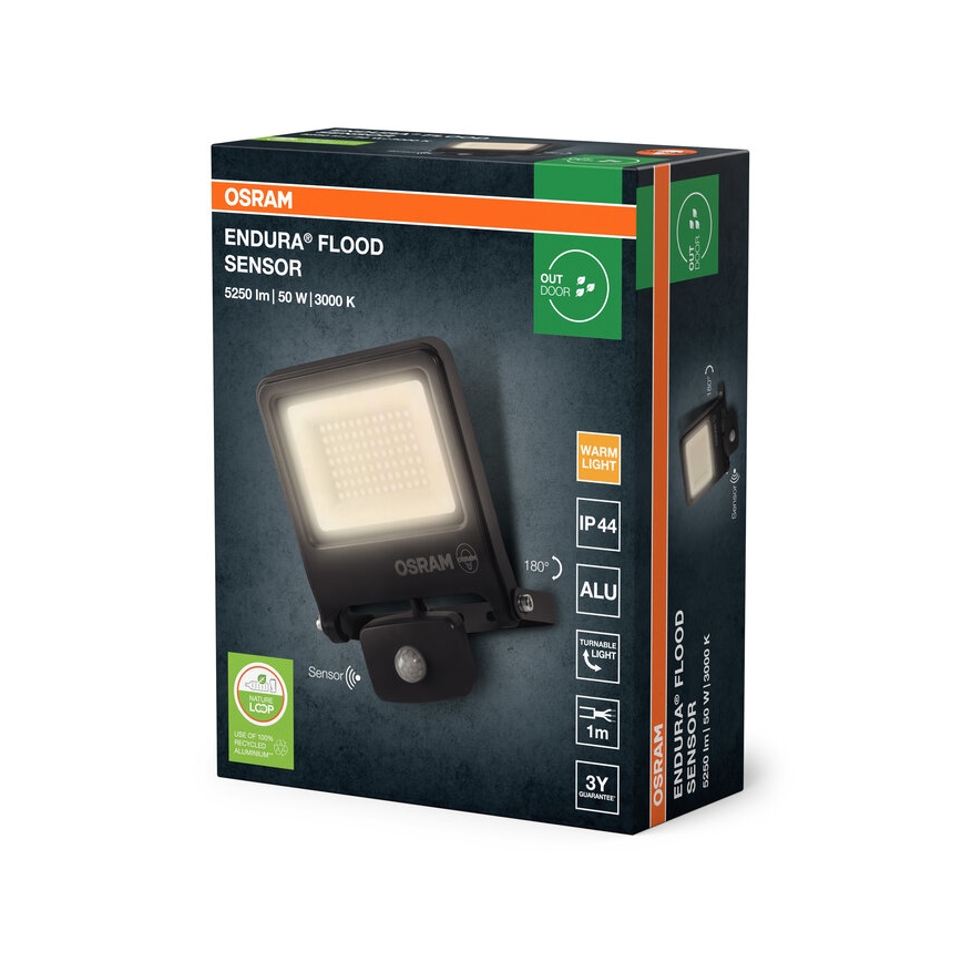Osram - LED reflektor s senzorom ENDURA LED/50W/230V 3000K IP44