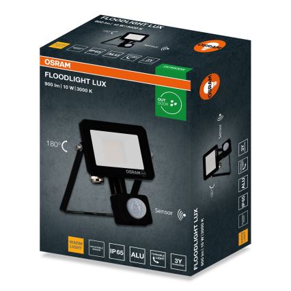 Osram - LED reflektor s senzorom FLOODLIGHT LED/10W/230V 3000K IP65