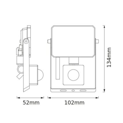 Osram - LED reflektor s senzorom FLOODLIGHT LED/10W/230V 3000K IP65