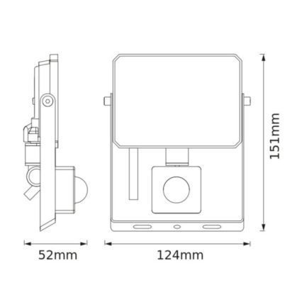 Osram - LED reflektor s senzorom FLOODLIGHT LED/20W/230V 3000K IP65