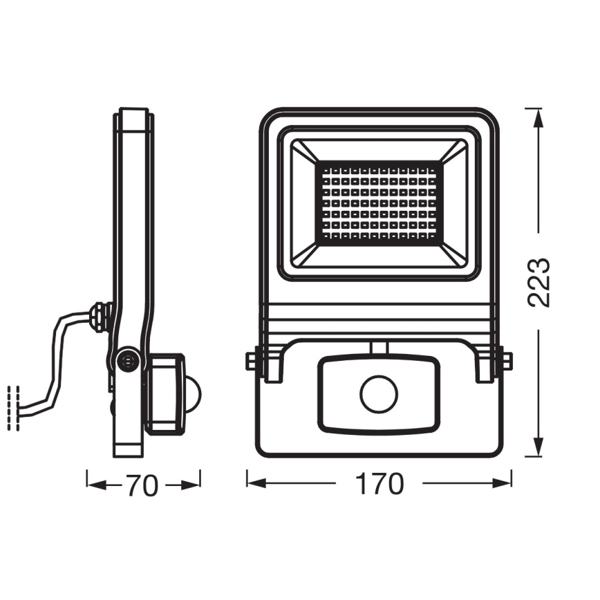 Osram - LED reflektor sa senzorom ENDURA LED/50W/230V 4000K IP44