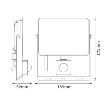 Osram - LED reflektor sa senzorom FLOODLIGHT LED/30W/230V 4000K IP65