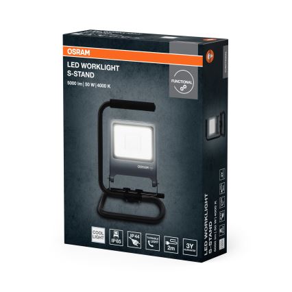 Osram - LED reflektor sa stativom S-STAND LED/50W/230V 4000K IP65 antracit