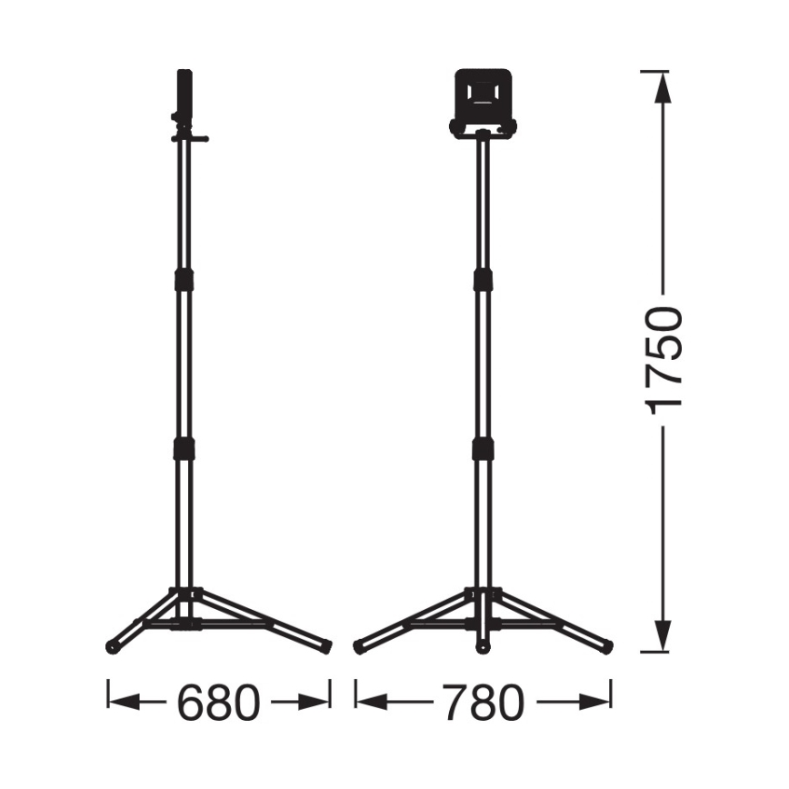 Osram - LED reflektor sa stativom TRIPOD LED/30W/230V 4000K IP65 narančasti