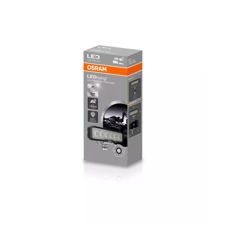 Osram - LED reflektor za automobil LEDRIVING WL VX150-WD LED/15W/12/24V IP69 6000K