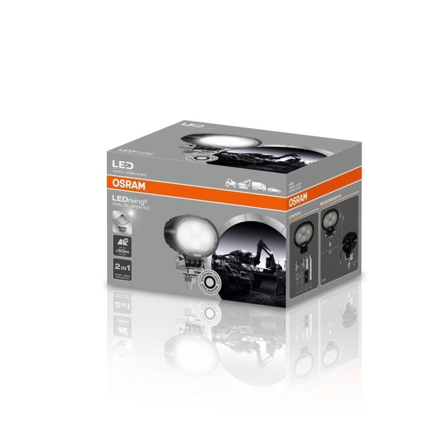 Osram - LED reflektor za automobil OVAL WL VX100-WD LED/17W/12/24V IP69 6000K
