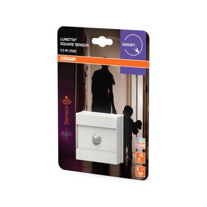 Osram - LED RGB orijentacijsko svjetlo za utičnicu sa senzorom LUNETTA LED/0,3W/230V