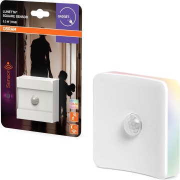 Osram - LED RGB orijentacijsko svjetlo za utičnicu sa senzorom LUNETTA LED/0,3W/230V