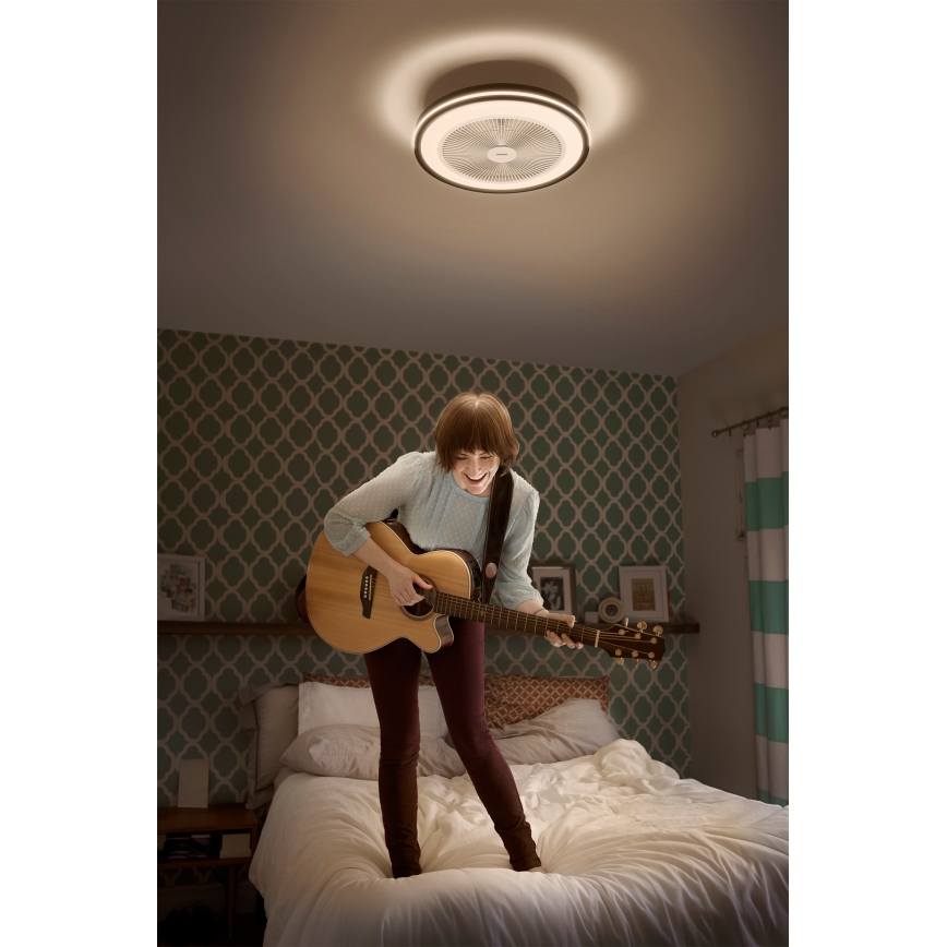 Osram - LED prigušivo stropno svjetlo s ventilatorom MURLAN LED/26W/230V 3000-6500K + daljinsko upravljanje