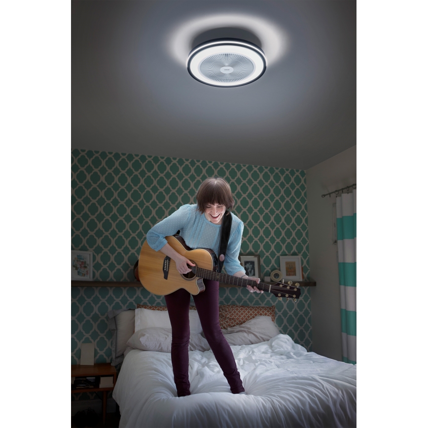Osram - LED prigušivo stropno svjetlo s ventilatorom MURLAN LED/26W/230V 3000-6500K + daljinsko upravljanje
