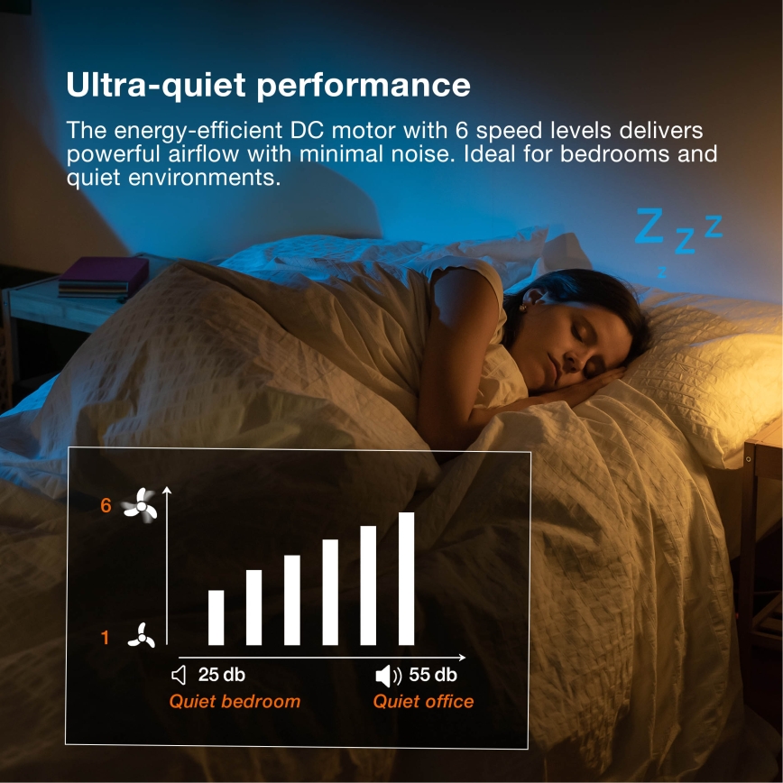 Osram - LED prigušivo stropno svjetlo s ventilatorom MURLAN LED/26W/230V 3000-6500K + daljinsko upravljanje