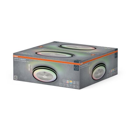 Osram - LED prigušivo stropno svjetlo s ventilatorom MURLAN LED/26W/230V 3000-6500K + daljinsko upravljanje